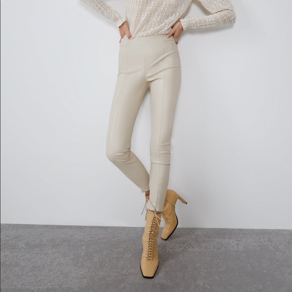 ZARA faux leather legging!